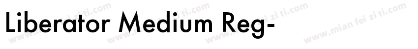 Liberator Medium Reg字体转换